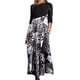 thumbnail image 3 of Vestidos de primavera para las mujeres 2024 vestido boho casual color sólido manga media gran swing vestido de cintura alta vestidos de novia de verano, 3 of 5