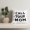 thumbnail image 3 of Funny Quote Have Fun Be Safe Make Good Choices Call Your Mom Decorative Pillowcase Throw Pillow Cover, Graduation Gifts for Sofa Bed Home Children Dorm Decor 18 x 18 Inch Reversible Pillow Case, 3 of 4