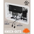 thumbnail image 4 of ECHOGEAR Caja multimedia empotrada en la pared para TV de 9" compatible con WiFi, 4 of 8