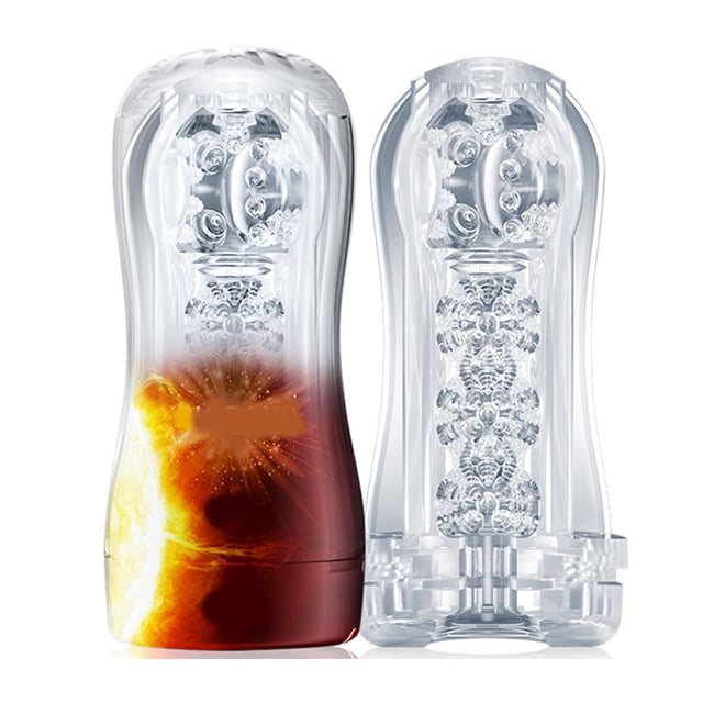 Masturbador masculino Copa suave flexible impermeable con textura irregular Copa de masturbación manual con lubricación de 6 ml Estrella