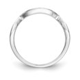 thumbnail image 2 of 14K White Gold Ring Band Wedding Diamond Round , Size 5, 2 of 7