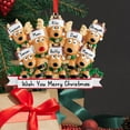 thumbnail image 2 of 2024 Personalized Deer Christmas Ornaments Family of 3,4,5,6,7,8 Custom Name Reindeer Xmas Ornament, Christmas Decoration Gifts, 2 of 6