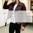 thumbnail image 3 of LYSMORA 2026 Men's Asymmetric Zip Faux Leather Jacket, Lapel Collar Belted Waist Multi Zipper Pockets Loose Fit Biker Casual Outerwear, 3 of 7
