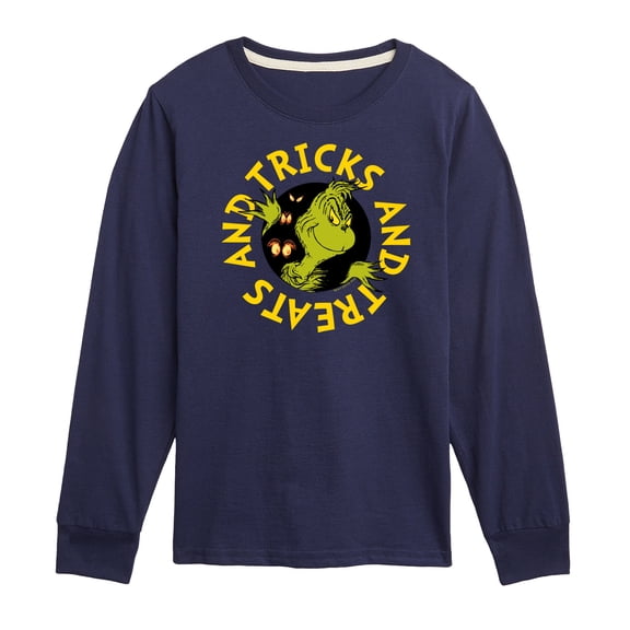 The Grinch - Tricks And Treats The Grinch - Toddler & Youth Long Sleeve Graphic T-Shirt
