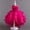 Hot Pink, variant on Children Train Skirt Cake Princess Dress Girl Bowknot Puffy Gown Dress White-4-5Years