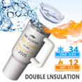 thumbnail image 2 of 1pc 2025 Graduation Gift 40oz Tumbler with Straw & Handle - Insulated Stainless Steel Cup | Holiday Gift for Man Women (Christmas, Valentine's, Birthday), 2 of 5