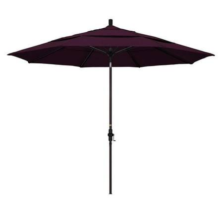 Diameter Fiberglass Market Umbrella (California Umbrella Sun Master Series Patio Market Umbrella in Pacifica with Aluminum Pole Fiberglass Ribs Collar Tilt Crank)
