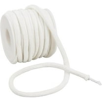 10 Yards Velvet Cord for Crafts 6mm White Round Tubing Fabric Cord with A Spool Piping Trim Velvet Cord Trim for Sewing Pillow Curtains Cloth Trimming Accessories