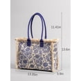 thumbnail image 3 of Yoyauz Ladies' Tote Bag Canvas Beach Tote Bag With Zipper Large Shoulder Backpack Handbag, Suitable For Travel, Work, Gym, 3 of 7