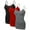 3Pk - Black, Red, Hth Charcoal, variant on Women's Basic Casual Long Camisole Adjustable Strap Cami Layering Top Plus Size, 3xl, Navy