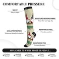 thumbnail image 4 of Picia Christmas Card With Gnomes Printed Sports Compression Socks - 15-20mmHg Graduated Compression, High-Performance Soft and Breathable Socks for Men and Women, 4 of 5