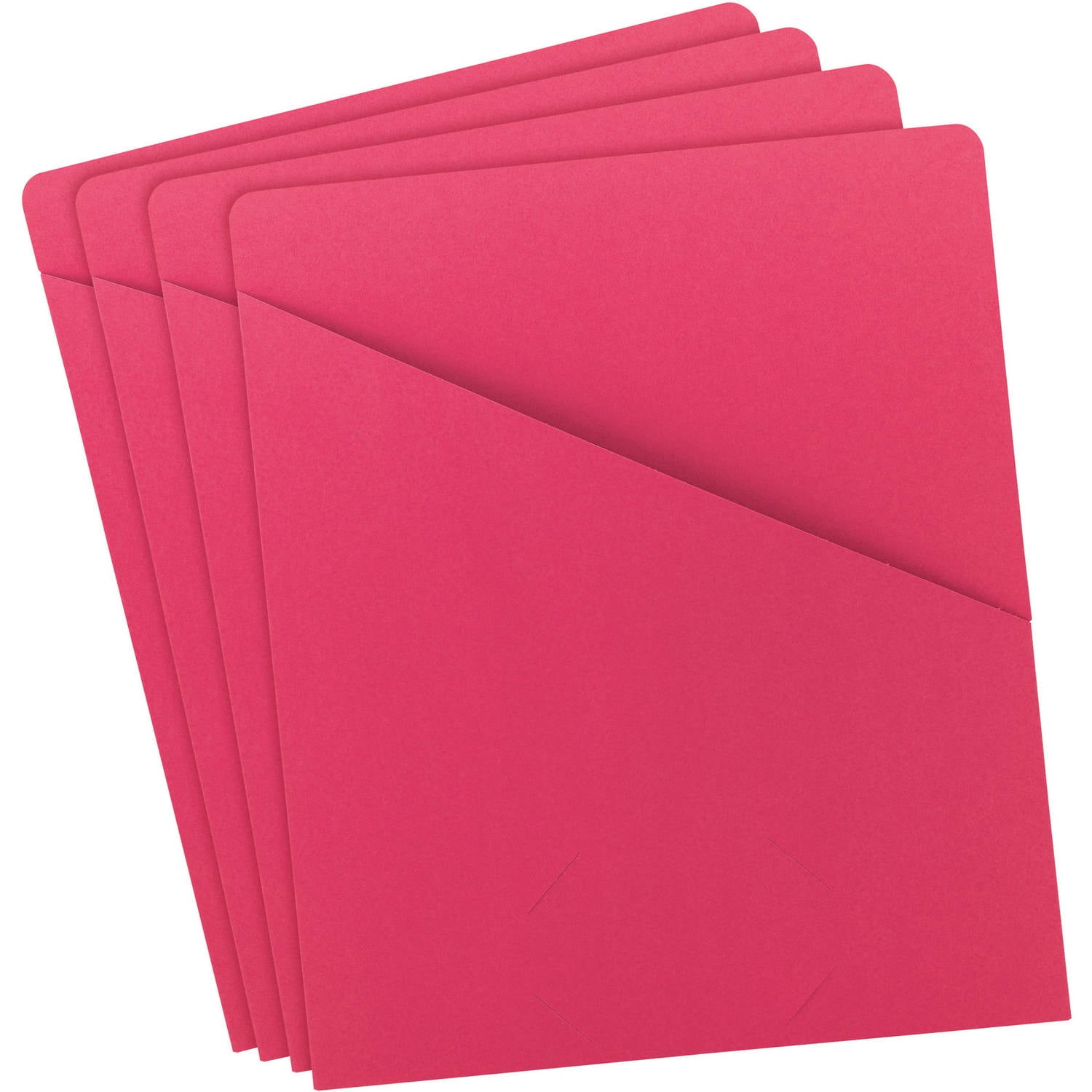 Pack of 25 Smead Organized UpÂ® Slash Jackets, Letter Size, Red (75433)