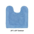 thumbnail image 3 of Better Trends 20" x 20" U-Shape Toilet Rug, 100% Cotton Soft Reversible Tufted Bathroom Rug, Contour Mat, Water Absorbent, Machine Washable, Toilet Base Rug (Dark Blue) Edge Collection, 3 of 4