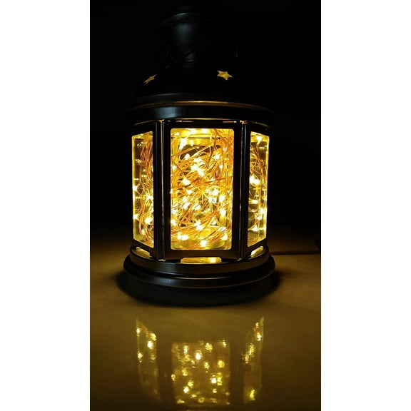 Perfect Holiday 20 Yellow LED 7ft Fairy String Light Battery Operated Copper Wire for Wedding, Christmas, Parties