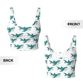thumbnail image 5 of Naloa Cartoon Shark Sports Bras for Women, High Support Bra with Removable Pads, Comfortable - Small, 5 of 9