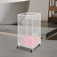 thumbnail image 5 of Laundry Basket with Wheels, Metal Mesh Storage Cart with Handles, Rolling Mesh Wire Storage Bin, Clothing Sorting Cart, Laundry Hamper Storage Organizer for Home, Hotel, Laundry Room, 5 of 16