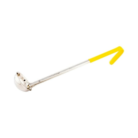 

Met Lux 1 oz Stainless Steel Serving Ladle - with Yellow Handle - 11 3/4 - 1 count box