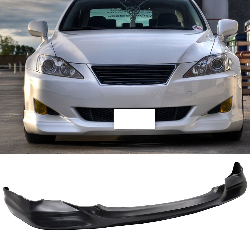 Front Bumper Lip Fits 2006-2008 Lexus IS250 IS350 2007 In-style Flexible Poly-urethane Guard Protection Finisher Under Chin Spoiler by IKON MOTORSPORTS