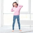 thumbnail image 5 of joogoo Girls' Leggings Winter Reindeer Landscape Yoga Pants 6T, 5 of 8