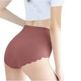 thumbnail image 4 of Ashirexll Ladies Underwear Panties, High Waisted Underwear for Women, Plus Size Mid High Waist Period Panties Leak Proof Triangle Breathable Seamless, 4 of 7