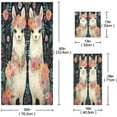 thumbnail image 3 of Coolnut Alpaca Flowers Towels 3 Pack Bath Towels for Bathroom Set Soft Cotton Highly Absorbent Lightweight & Quickdry Towel Set 1 Bath Towel,1 Hand Towel,1 Washclothe Wash cloth, 3 of 6