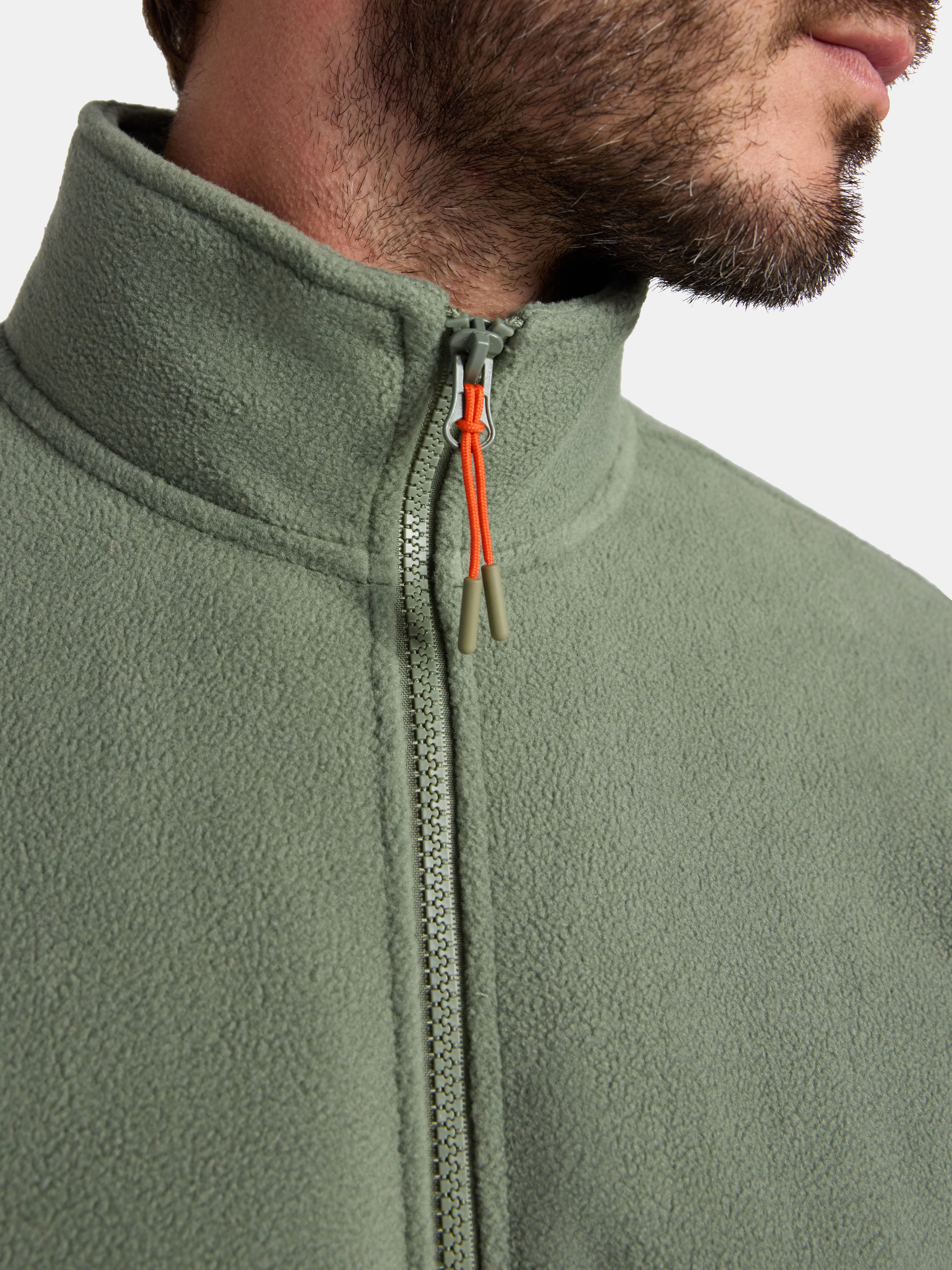 Ozark Trail Men's and Big Men's Fleece Zip-Front Jacket, Sizes S-3XL