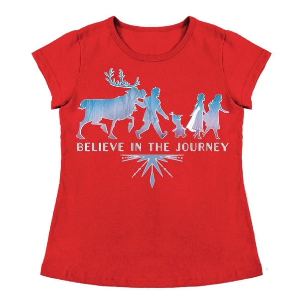 Playera Para Niña Disney Frozen Cuello Redondo Manga Corta Talla 10 Rojo
