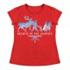 thumbnail image 1 of Playera Para Niña Disney Frozen Cuello Redondo Manga Corta Talla 10 Rojo, 1 of 2