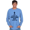 thumbnail image 3 of Fathers Day Looks Like Awesome Dad Men's Long Sleeve Tee T Shirt Brisco Brands 3X, 3 of 7