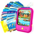 thumbnail image 1 of Tableta didáctica Qiaojoy para niños de 2 a 5 años con 40 tarjetas, 1 of 7