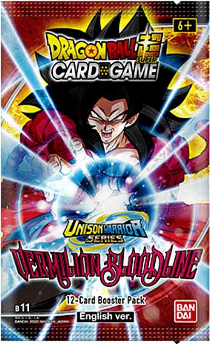Dragon Ball Super Unison Warrior Series 2 Vermilion Bloodline Booster Pack (12 Cards, Unlimited Edition)