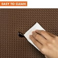 thumbnail image 5 of OPUX Anti Fatigue Kitchen Floor Mat, Reversible Cushioned Memory Foam Kitchen Rug Pad, Waterproof Non-Slip Padded Comfort Standing Mat Office Laundry Home Work Desk 47x17 (Black Brown), 5 of 7