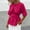 A_Red, variant on Women's Crew Neck Elastic Waist Bubble Short Sleeve Peplum Blouse Soft Loose Fit Casual Summer Top for Daily Vacation Beach Wear Red L
