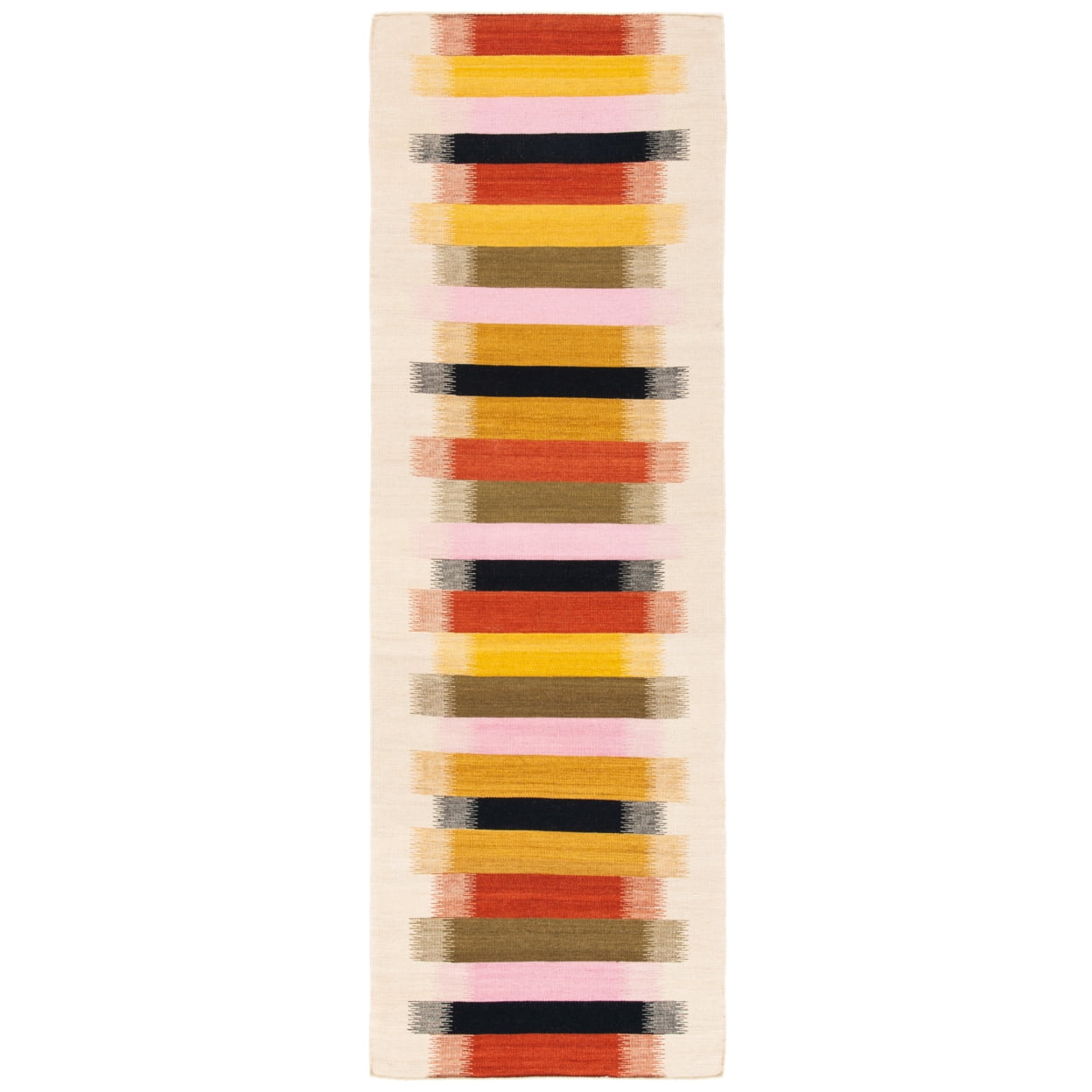 SAFAVIEH Dhurries Harland Geometric Area Rug, Beige/Multi, 4' x 6'