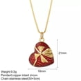 thumbnail image 5 of EOEMY Red Love Pendant Necklace For Women Gold Heart Collares Long Stainless Steel-Nk008G2Ac210364G2, 5 of 9