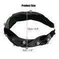 thumbnail image 2 of Unique Bargains 1 Pc Braided Faux Pearl Velvet Headband Headwear Hairband for Women 1.2 Inch Wide Black, 2 of 7
