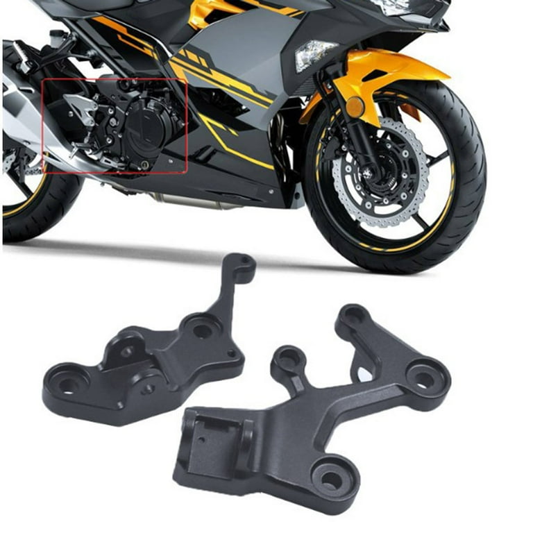 Front Footrests Foot Pegs Pedal Bracket Fit for Kawasaki