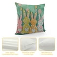 thumbnail image 4 of Chilfamy Happy Easter Pillow Covers , Bunnies Rabbits Hello Peeps Polka Dots Green Pink Decorative Farmhouse Throw Pillowcases for Home Sofa Couch Decoration ，Multi-Size, 4 of 5