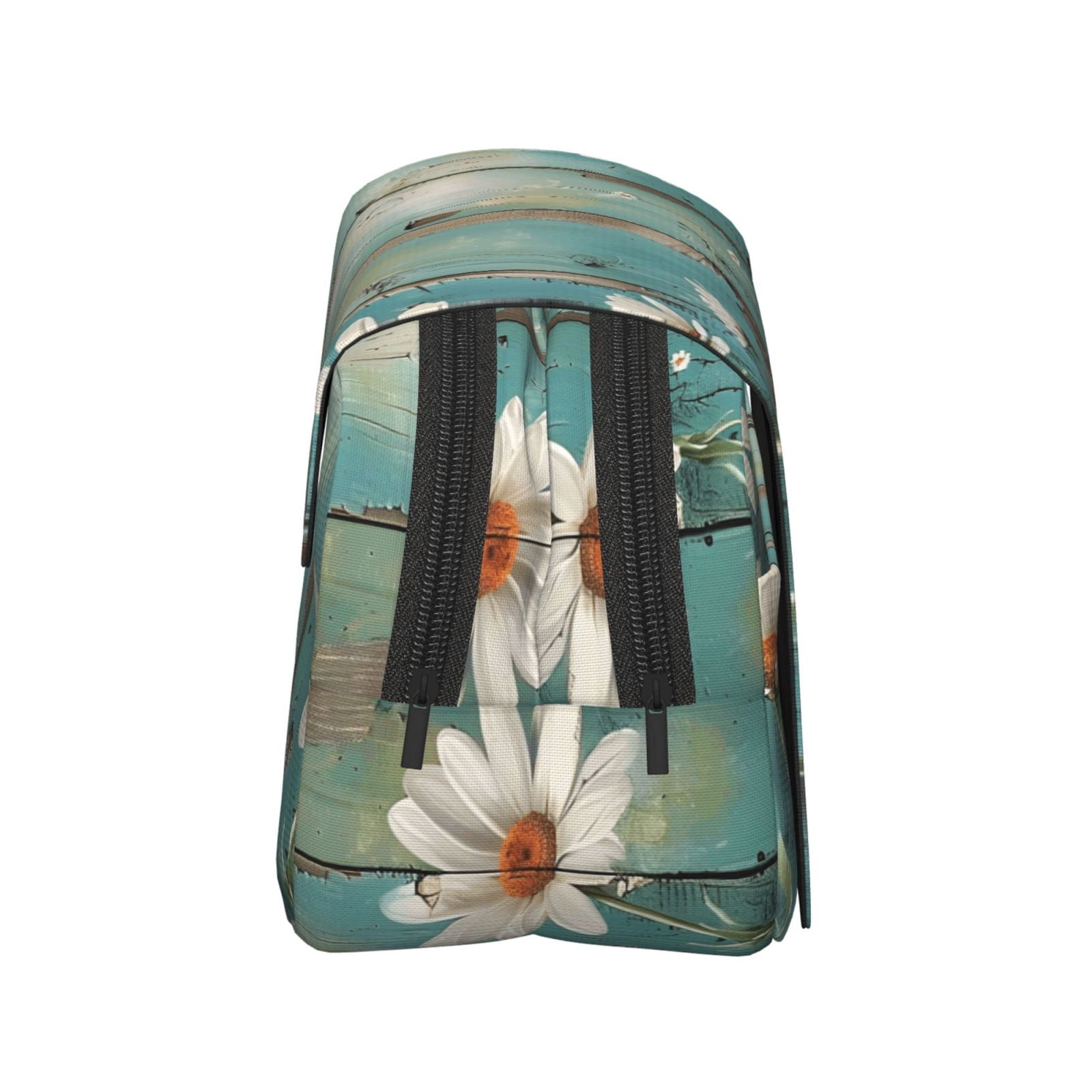 Large-Capacity Flip-Top Double-Layer Pencil Case, Multi-Functional Pocket Pen Case, Durable Stationery Organizer Turquoise Wood Farmhouse Sunflowers (9)