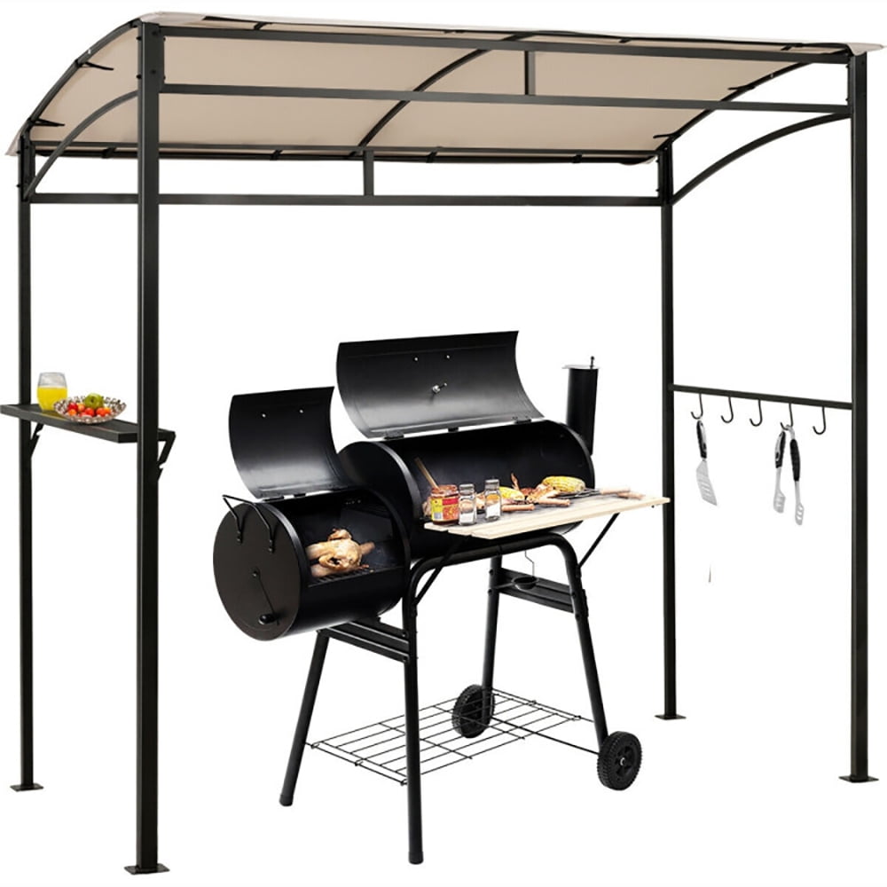 Aimee Lii 7 x 4.5 Feet Grill Gazebo Outdoor Patio Garden BBQ Canopy Shelter, Backyard Canopy Gazebo, Beige Aimee Lii 7 x 4.5 Feet Grill Gazebo Outdoor Patio Garden BBQ Canopy Shelter, Backyard Canopy Gazebo, Beige