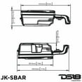 thumbnail image 5 of DS18 White RGB LED Overhead Bar Audio System for JK/JKU Jeep Wrangler, 5 of 7
