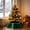 Green, variant on Knitted Velvet Christmas Tree Skirt With Closure Green Soft Plush Holiday Decor For Gifts Under Tree 60cm
