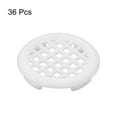 thumbnail image 3 of Unique Bargains Évent de Soffite Circulaire 29mm(1-1/8 Pieds), Lot de 36 Évents Ronds en Plastique avec Trous en Maille Blanc, 3 of 5