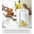 thumbnail image 3 of YAMAZAKI Home Tower Kitchen Multi Eco Stand - Multifunctional Compost Bag and Small Bottle Holder - Small - Steel, 3 of 8