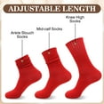 thumbnail image 6 of GIRACOA 6 Pairs Slouchy Socks for Women, Scrunch Slouch Long Crew Knit Boot Athletic Calf Tube Socks Size 5-11, 6 of 7