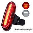 thumbnail image 1 of Luz trasera LED COB para bicicleta, lámpara de advertencia para bicicleta de carretera MTB con carga USB (rojo y blanco), 1 of 4
