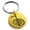 Gold, variant on Stainless Steel Reiki Cho Ku Rei Power Engraved Small Medallion Circle Charm Keychain Keyring