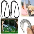 thumbnail image 1 of Suspension Swing Attachment, 50cm Length, SuitableforOutdoor Tree Hanging And Playgrounds, Set With Stainless Hook, 2pc Swing Hanging Straps, Tree Swing Rope Attachment 50cm, 1 of 9