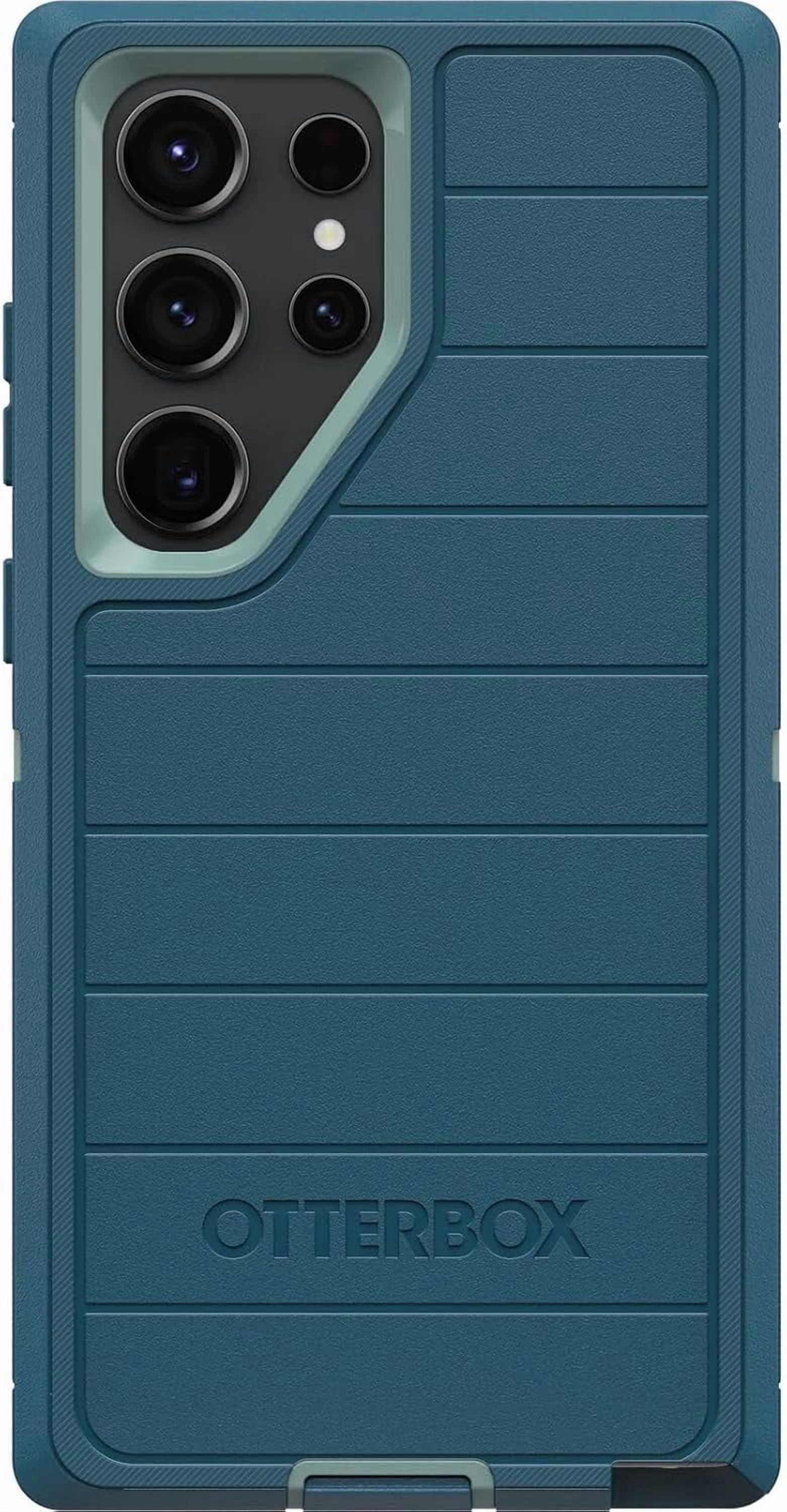 OtterBox Galaxy S23 Ultra (Only) - Defender Series Pro Case - Manoeuvre (Blue) - Rugged & Durable - with Port Protection - Holster Clip Kickstand - Non-Retail Packaging