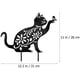 thumbnail image 2 of Estatua de gato metálico silueta de gato decoración de pared de gato de hierro decoración de patio al aire libre decoración de jardín de granja (negro) Penghui Liu 9024719193441, 2 of 5